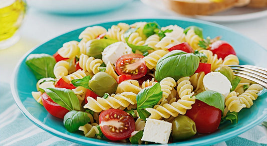 Simple Tangy Pasta Salad with Jennysong Balsamic Ginger Dressing